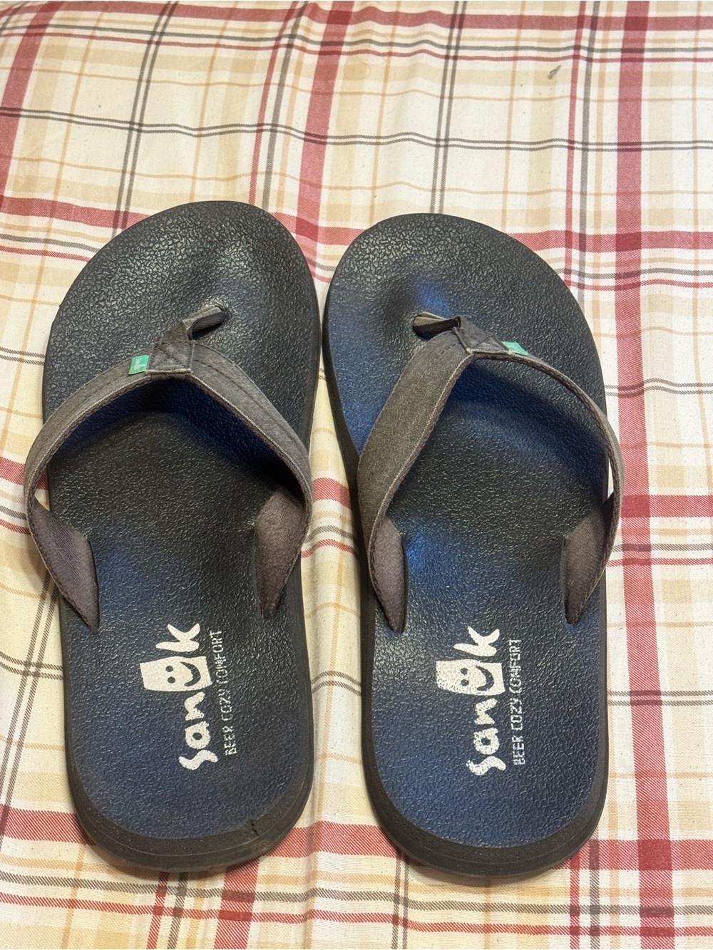 Sanuk Beer Cozy Comfort Flip Flop Sandals - Men’s Size 13 - Picture 3 of 6